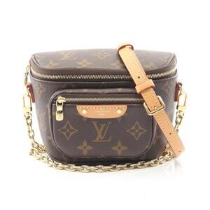 Louis Vuitton Bum Bag canvas leather Monogram handbag brown